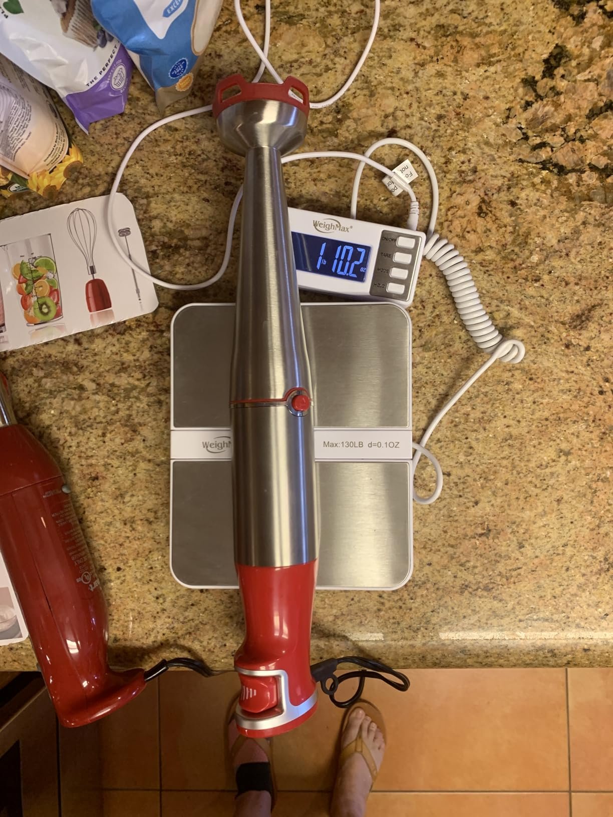 Immersion Blender Handheld Corded Hand 4